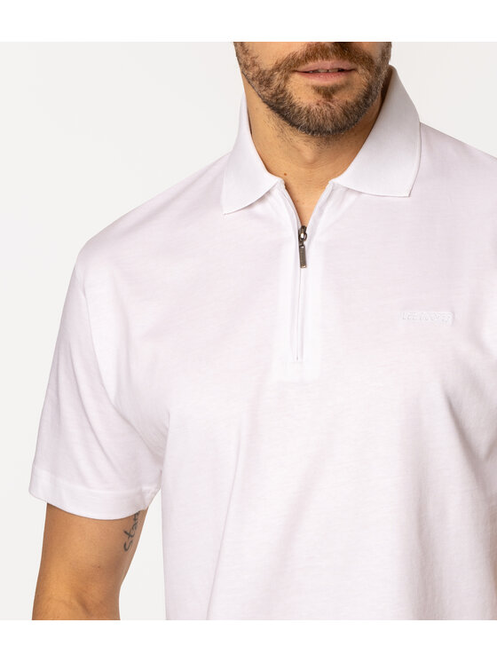 Lee Cooper Lee Cooper Polo TRIS 5056 Biały Regular Fit