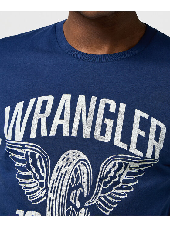 Wrangler Wrangler T-Shirt 112371477 Granatowy Regular Fit