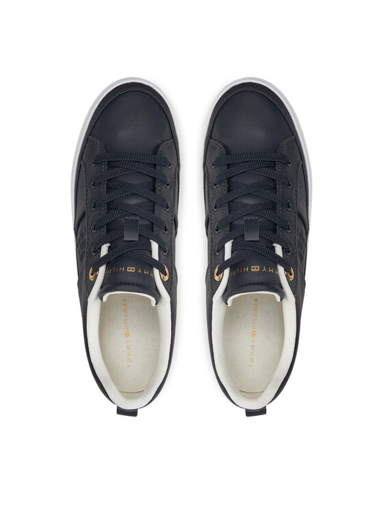 Tommy Hilfiger Tommy Hilfiger Laisvalaikio batai Essential Vulc Sneaker Monogram FW0FW07945 Tamsiai mėlyna