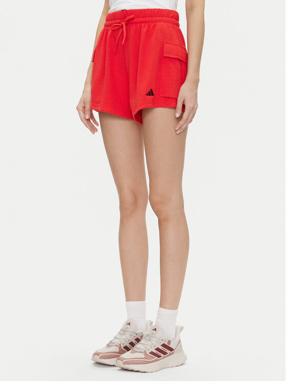 adidas adidas Pantaloni scurți sport Essentials Small Logo JC5704 Roșu Loose Fit