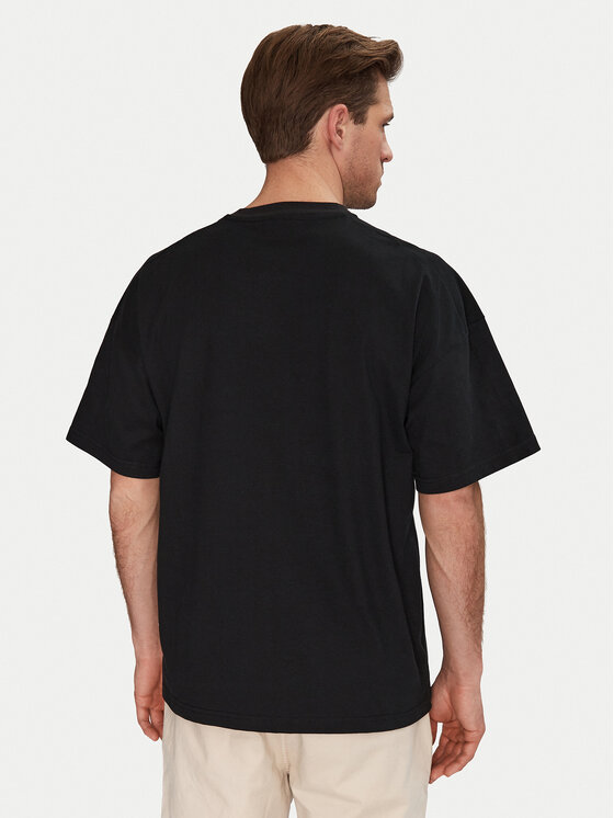 Resteröds Resteröds T-Shirt Dev 20251 2055 Czarny Regular Fit