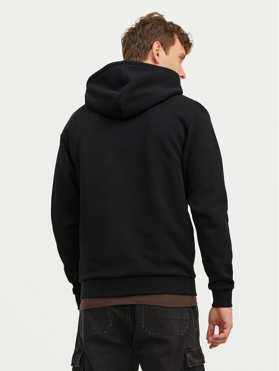 Jack & Jones Jack & Jones Mikina Bradley 12249342 Černá Relaxed Fit