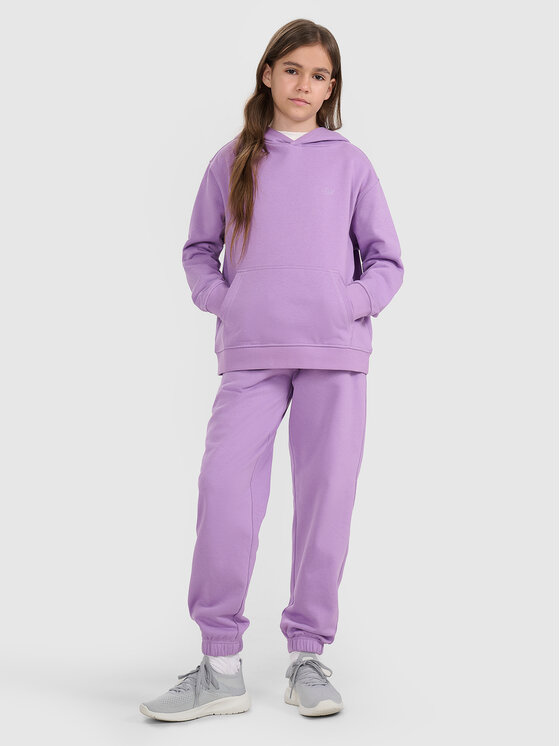 4F 4F Felpa BASIC+ Viola Oversize