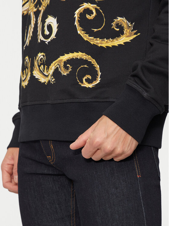 Versace Jeans Couture Versace Jeans Couture Majica dugih rukava 77GAI3RB Crna Regular Fit