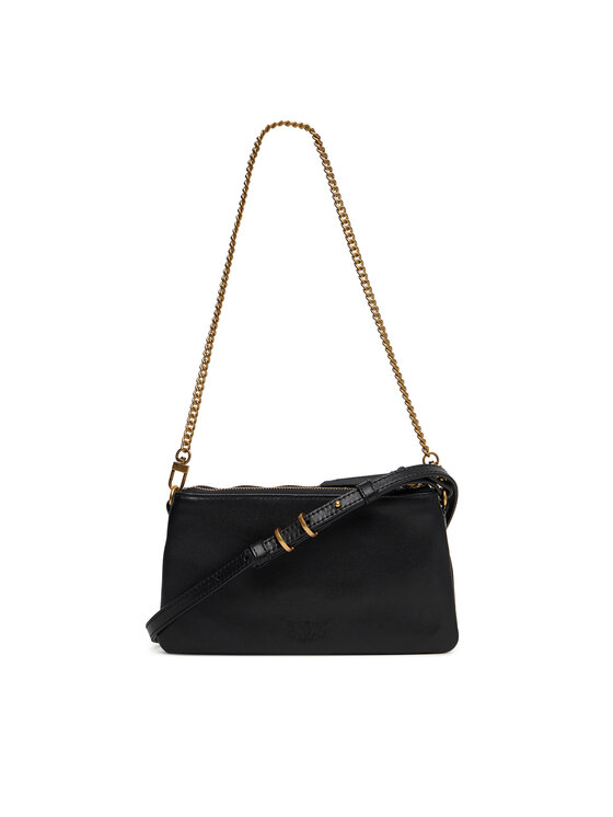 PINKO PINKO Torebka Double Mini Al 25-26 PLTT 105359 A0QO Czarny
