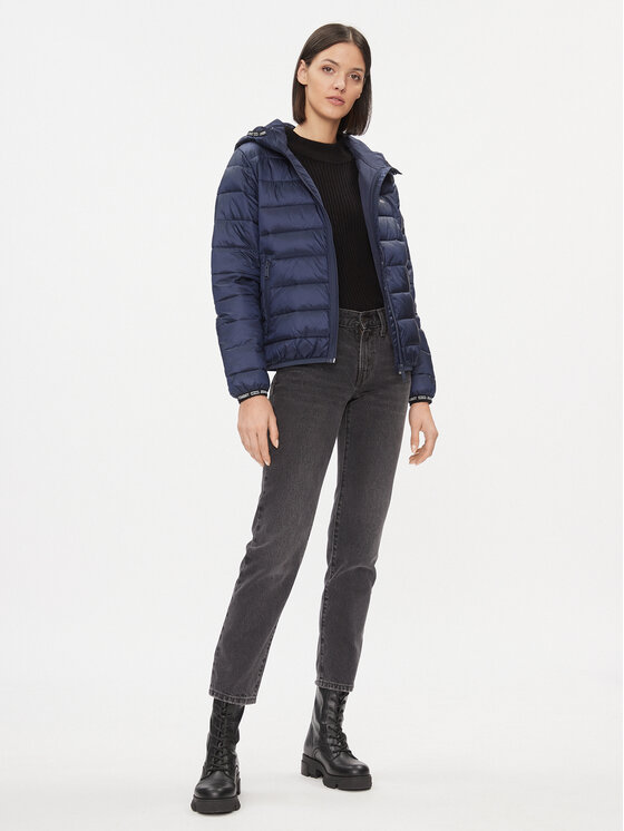 Tommy Jeans Tommy Jeans Zimska jakna Quilted DW0DW09350 Tamnoplava Regular Fit