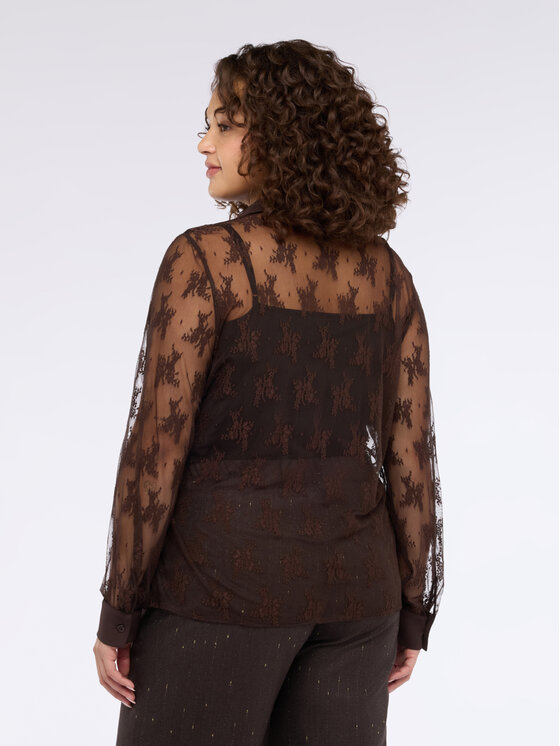 Fiorella Rubino Fiorella Rubino Camicia 5036T001439N032 Marrone Regular Fit