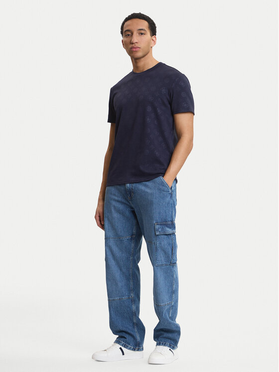 Guess Guess Футболка M6GP26 K3177 Cиній Regular Fit