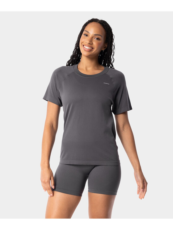 Carpatree Carpatree Koszulka techniczna Simply Top Szary Fitted Fit