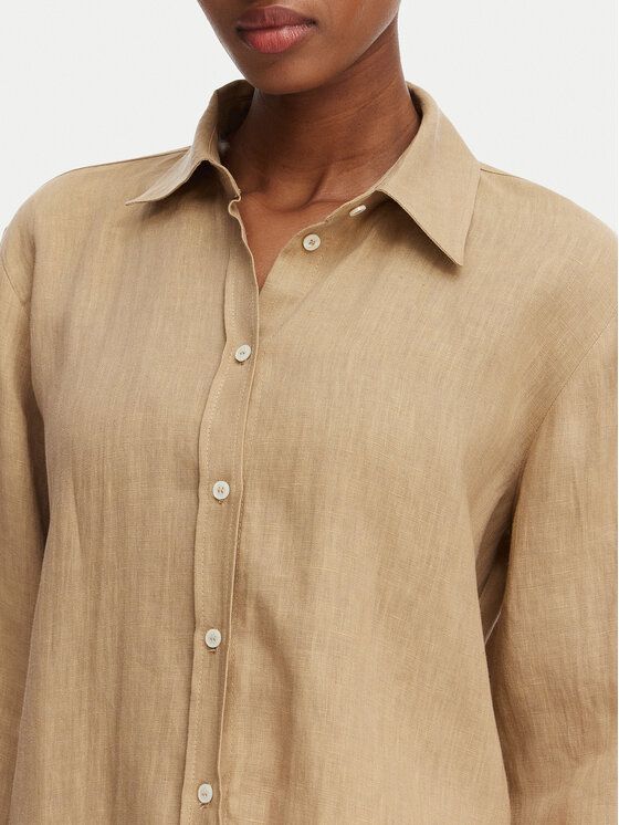 Marella Marella Camicia Girello 2615111122 Beige Regular Fit