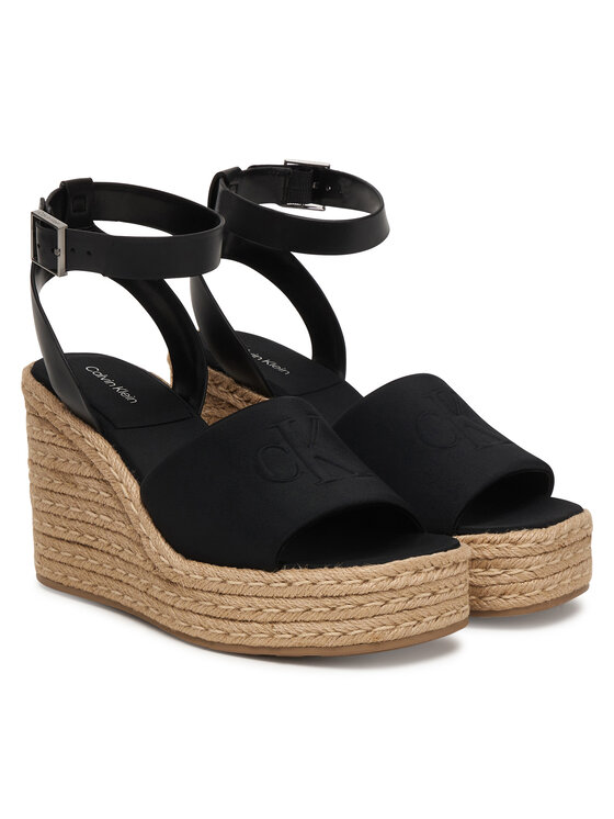 Calvin Klein Calvin Klein Espadrilles Wedge Espad 70 Neopr Mg HW0HW03014 Fekete