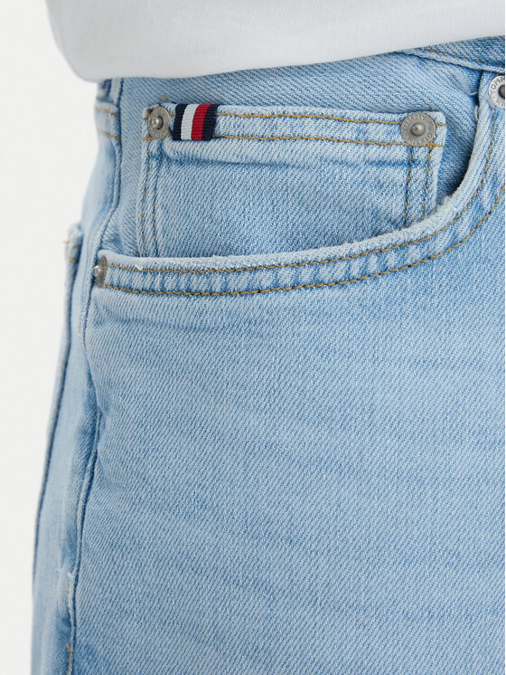 Tommy Hilfiger Tommy Hilfiger Jeans kratke hlače Denton MW0MW42625 Modra Straight Fit