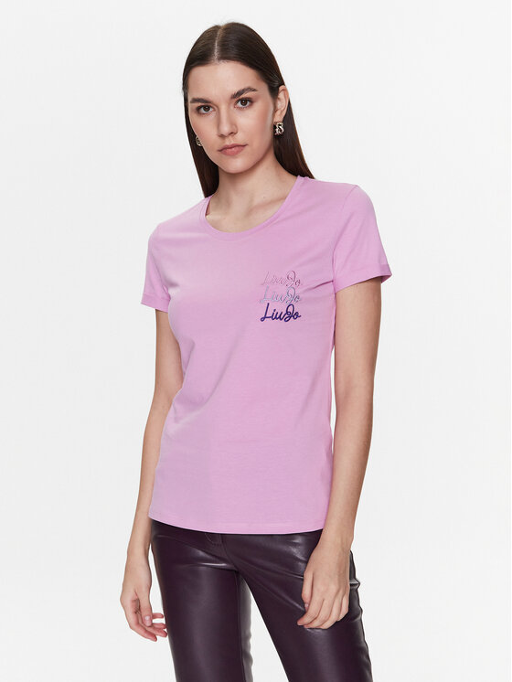 Liu Jo T-shirt WA3139 J6308 Ružičasta Regular Fit