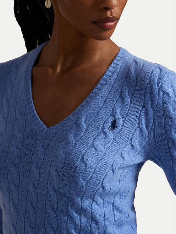 Polo Ralph Lauren Polo Ralph Lauren Sweter 211971866004 Niebieski Slim Fit