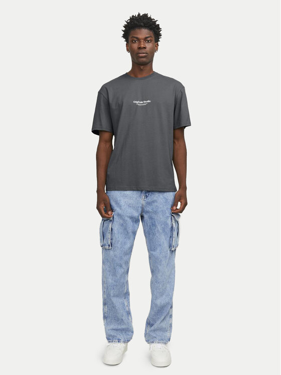 Jack&Jones Jack&Jones Majica Vesterbro 12240121 Siva Relaxed Fit