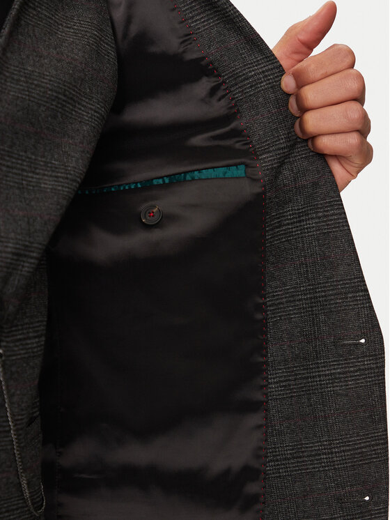 HUGO Hugo Costum Henry/Getlin 50528361 Gri Slim Fit