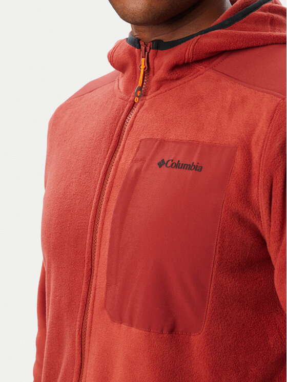 Columbia Columbia Fleecová mikina Pacific Arch™ 200 2172983 Tmavě červená Regular Fit