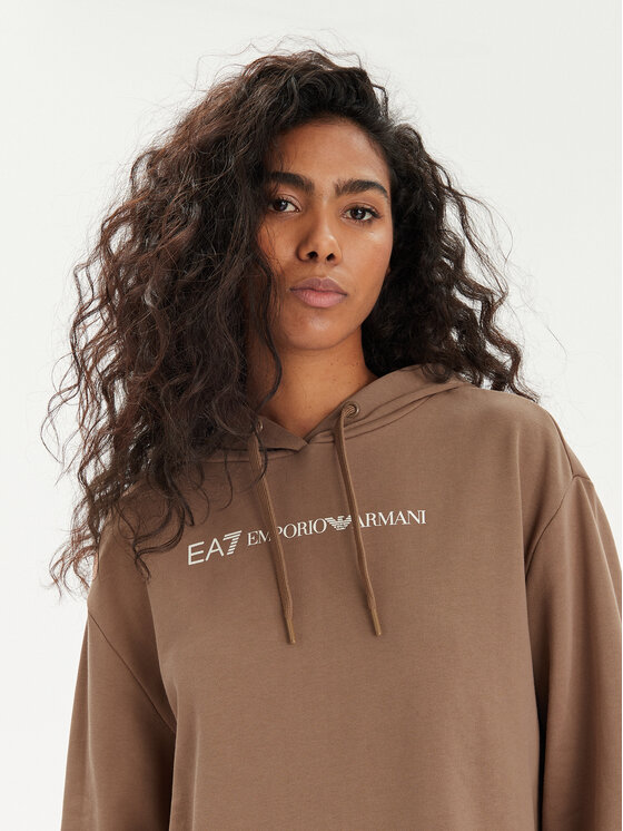 EA7 Emporio Armani EA7 Emporio Armani Majica dugih rukava 3DTM03 TJSYZ 1731 Smeđa Regular Fit