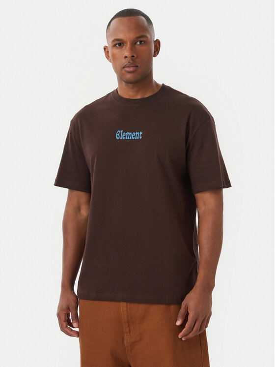 Element Element T-shirt Bad Doggie ELYZT00560 Marrone scuro Regular Fit