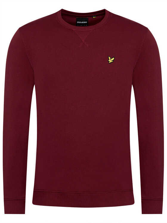 Lyle & Scott Lyle & Scott Μπλούζα Crew Neck ML424VTR Μπορντό Regular Fit