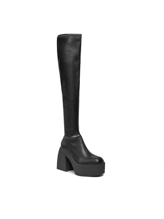 Steve Madden Steve Madden Μπότες πάνω από το γόνατο Tremec Boot SM11002607 SM11002607-001 Μαύρο