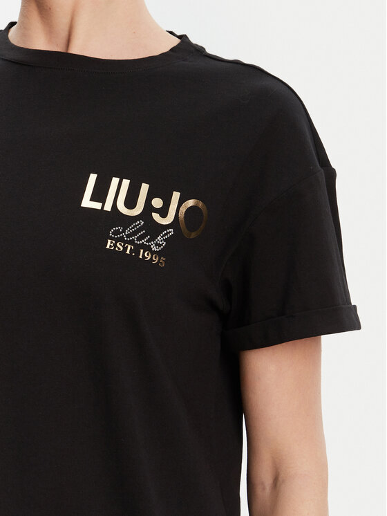 Liu Jo Liu Jo T-Shirt WA5007 JS923 Czarny Relaxed Fit
