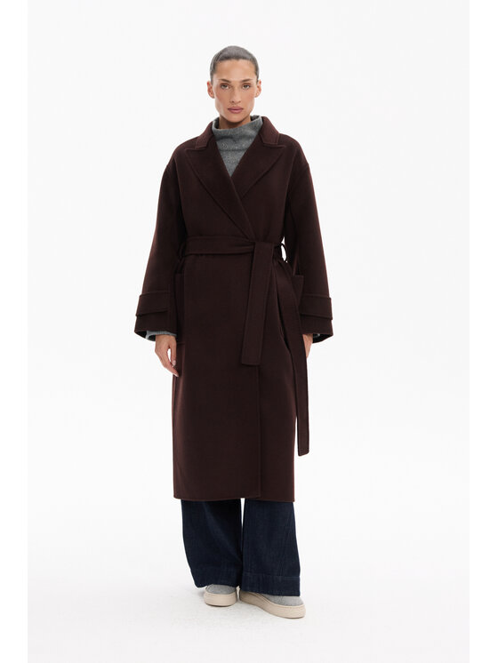 Deni Cler Milano Deni Cler Milano Płaszcz przejściowy T-DC-8066-F5-90-78-1 Brązowy Regular Fit