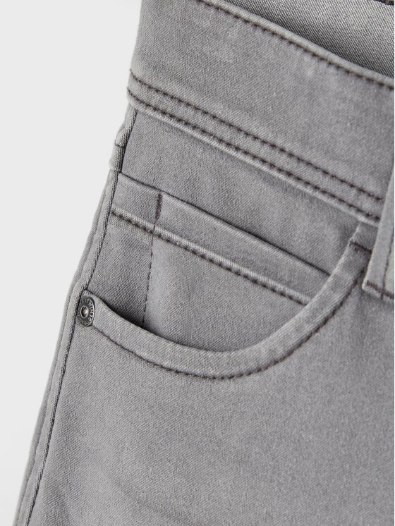 NAME IT NAME IT Jeansy 13190372 Szary Slim Fit