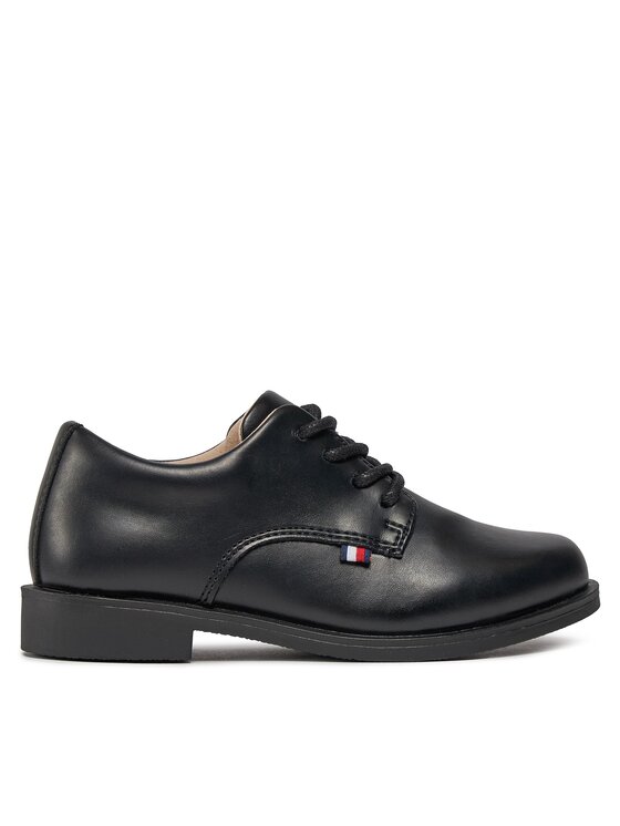 Tommy Hilfiger Scarpe basse Low Cut Lace Up Shoe T3B4-33174-1355 Nero, taglia : 33