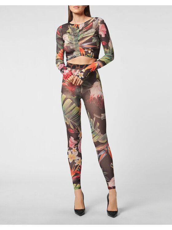 PHILIPP PLEIN PHILIPP PLEIN Spodnie materiałowe 1287 Czarny Flare Fit