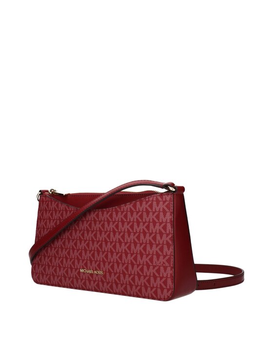 Michael Kors Michael Kors Torebka Red Fabric Crossbody Czerwony