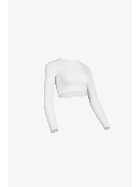 LE POSSÉ LE POSSÉ Τοπ TKZDR Λευκό Slim Fit