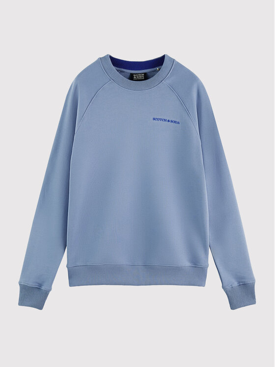 Scotch & Soda Scotch & Soda Felpa Unisex 168486 Blu Comfortable Fit