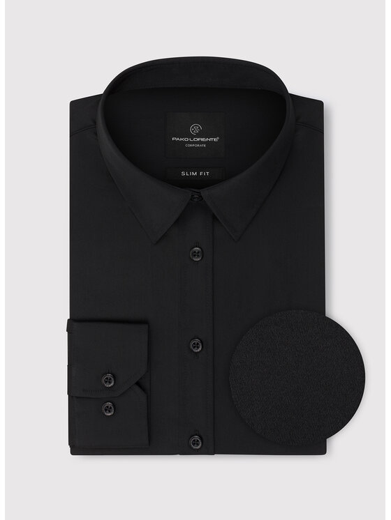 Pako Lorente Pako Lorente Koszula B24WH-1X-048 Czarny Slim Fit