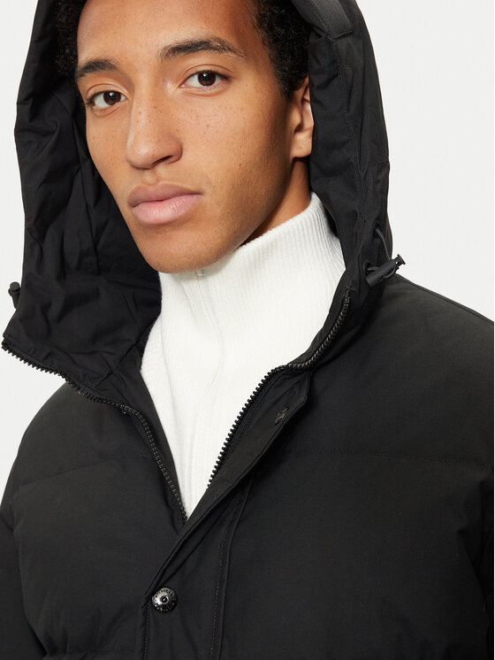 Tommy Hilfiger Tommy Hilfiger Пухено яке MW0MW37484 Черен Regular Fit