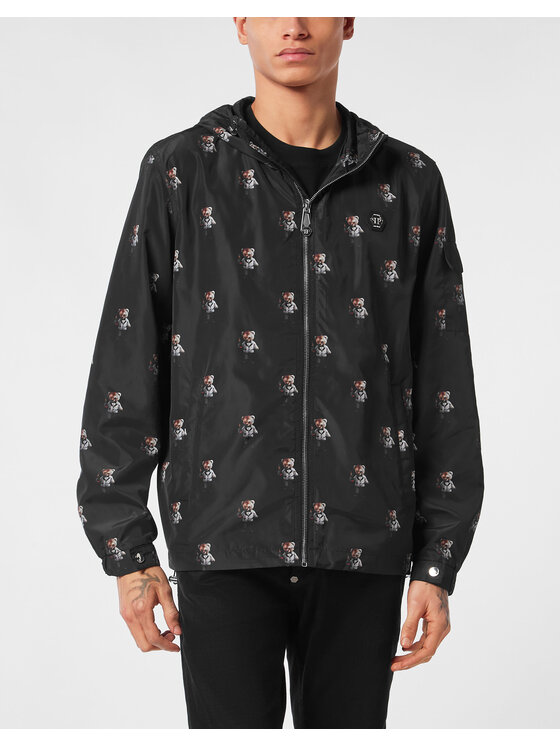 PHILIPP PLEIN PHILIPP PLEIN Wiatrówka 27023 Czarny Regular Fit
