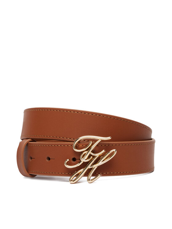 Tommy Hilfiger Tommy Hilfiger Cintura Th Script 3.0 AW0AW18568 Marrone