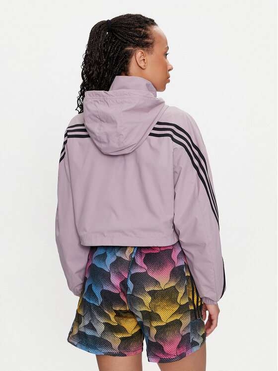 adidas adidas Prehodna jakna Future Icons 3-Stripes IP1573 Vijolična Loose Fit