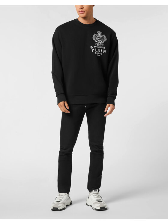 PHILIPP PLEIN PHILIPP PLEIN Bluza 25961 Czarny Regular Fit