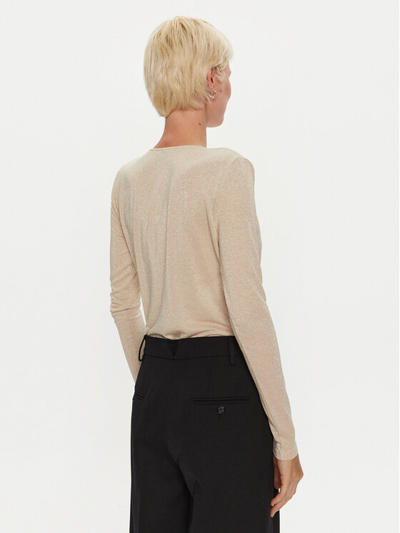 PINKO PINKO Body Calogero 104464 A29I Beżowy Regular Fit
