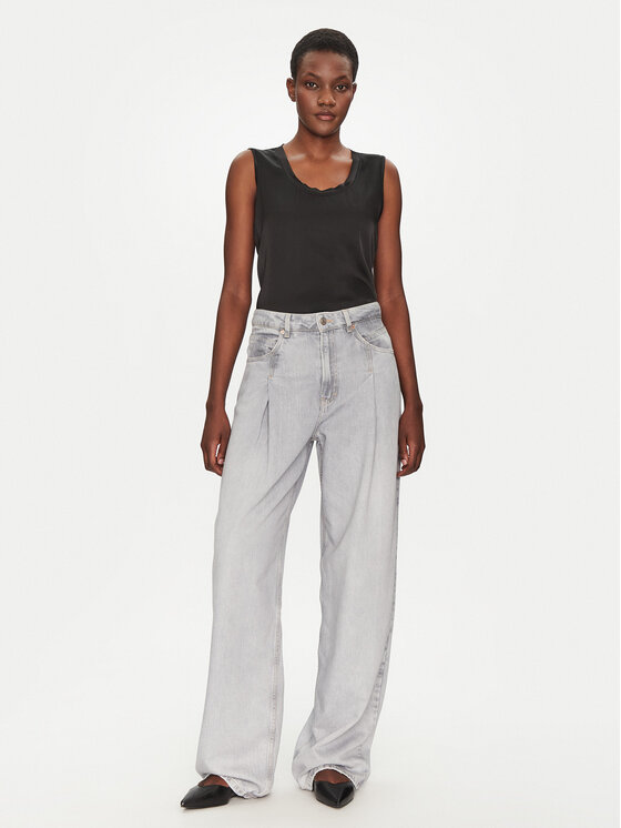 ViCOLO ViCOLO Bluzka TD0006 Czarny Relaxed Fit