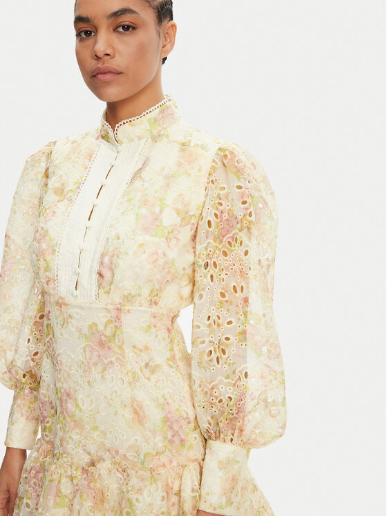BARDOT BARDOT Коктейлна рокля 58421DB3 Бежов Regular Fit