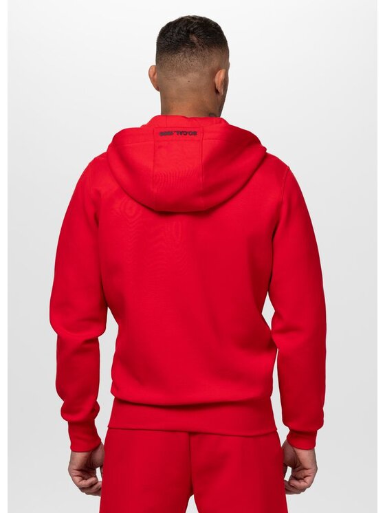 PITBULL PITBULL Bluza CHARGER SMALL LOGO Czerwony Regular Fit