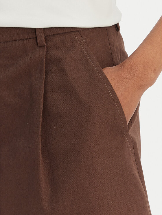 Weekend Max Mara Weekend Max Mara Bermuda kratke hlače Ecuba 2615141022 Rjava Loose Fit