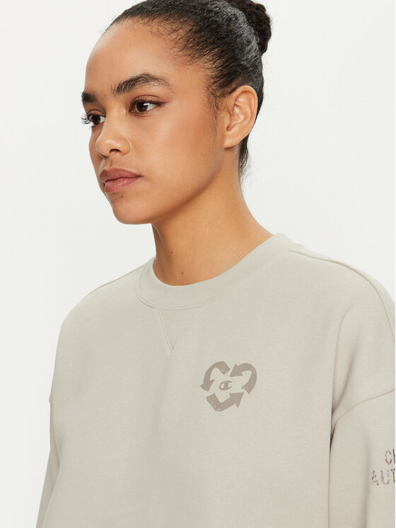 Champion Champion Majica dugih rukava 117494 Écru Loose Fit