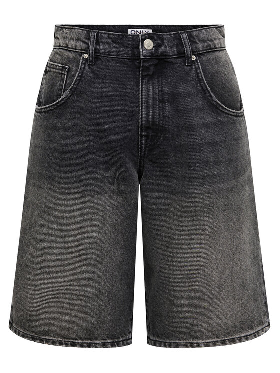ONLY ONLY Szorty jeansowe Mate Reg 15340976 Czarny Regular Fit