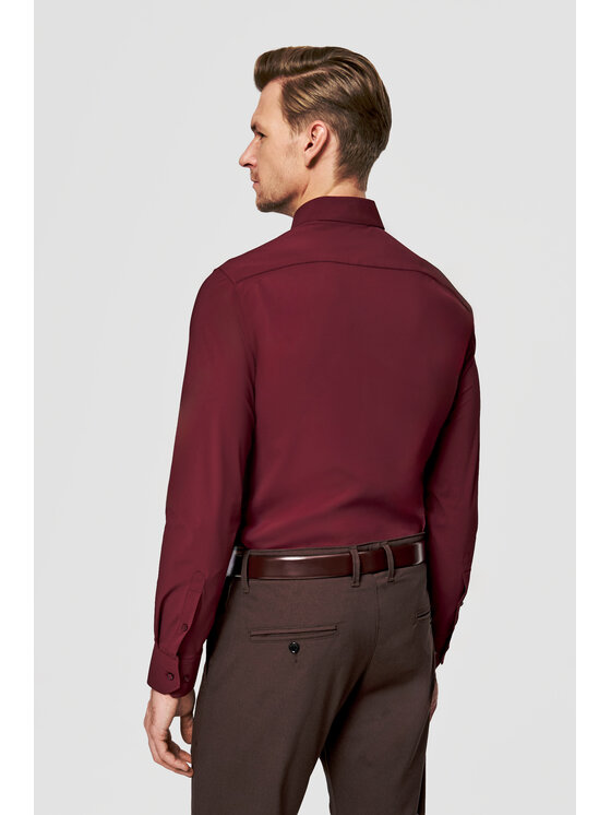 Pako Lorente Pako Lorente Koszula P26SF-1X-010 Bordowy Slim Fit