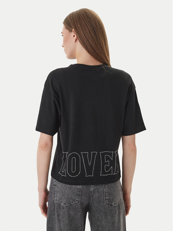 ONLY ONLY T-krekls Rhine 15368901 Melns Boxy Fit