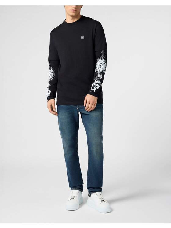 PHILIPP PLEIN PHILIPP PLEIN T-Shirt 29868 Černá Regular Fit