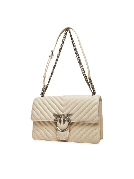 PINKO PINKO Torbica Love One Classic Dc PE 24 PLTT 100941 A0GK Écru
